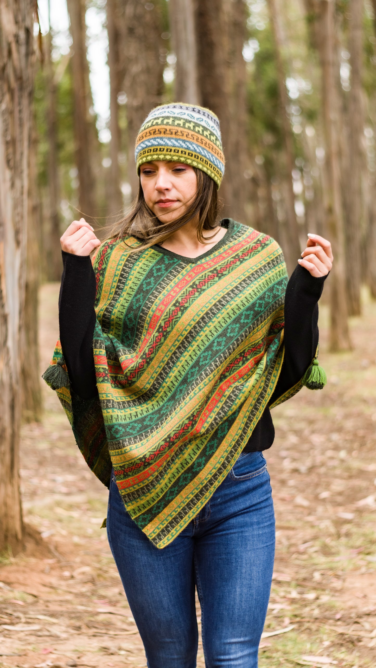 100% Baby Alpaca Poncho