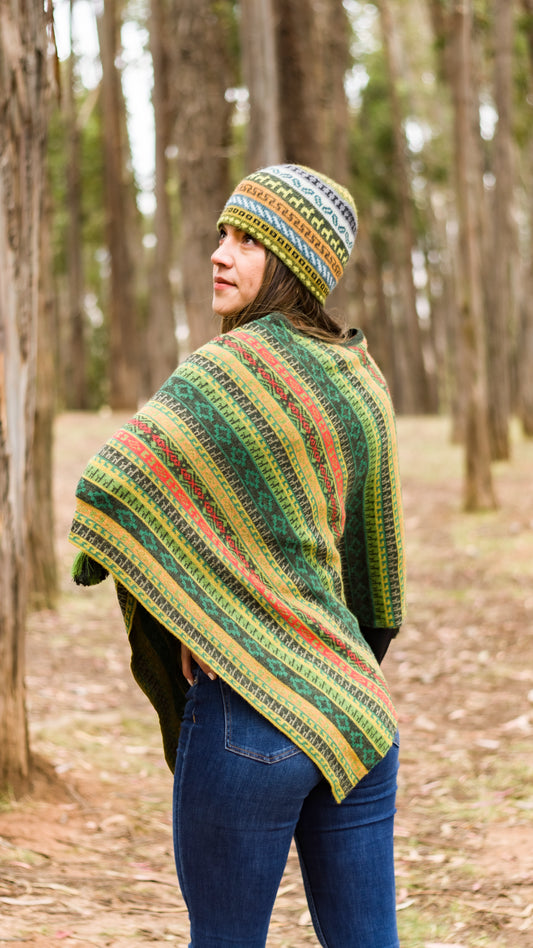 100% Baby Alpaca Poncho